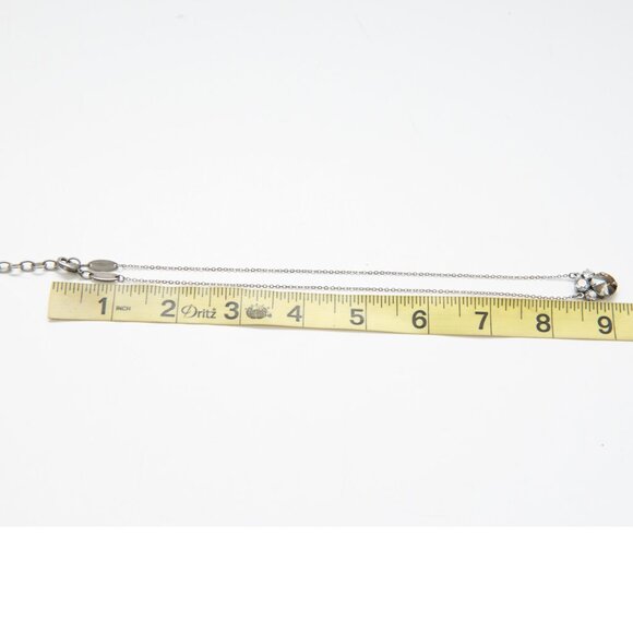 Sabika Swarovski Crystal Necklace Champagne Silver - Picture 10 of 10